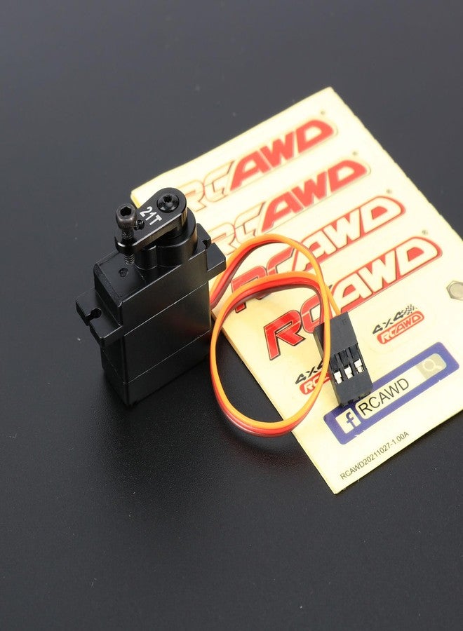 RCAWD 1.2 kg Higher Torque Micro Metal Gear Servo Set & Servo Arm for ARRMA Mojave Typhon Granite Grom & Losi n Upgrades for Spektrum #SPMSSX110 Black - Image 3